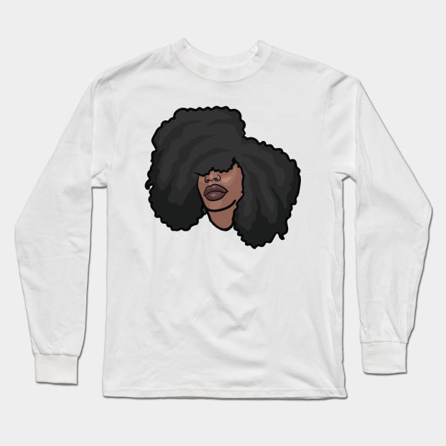 Brown Skin Girl Incognito Long Sleeve T-Shirt by NaturallyBlack